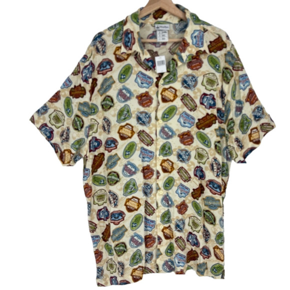 Disney NWT Hawaiian camp tourist parks shirt 
large animal kingdom - Picture 2 of 8